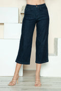 Judy Blue Full Size Side Seam Braid Detail Crop Wide Leg Jeans - Lilixa.store