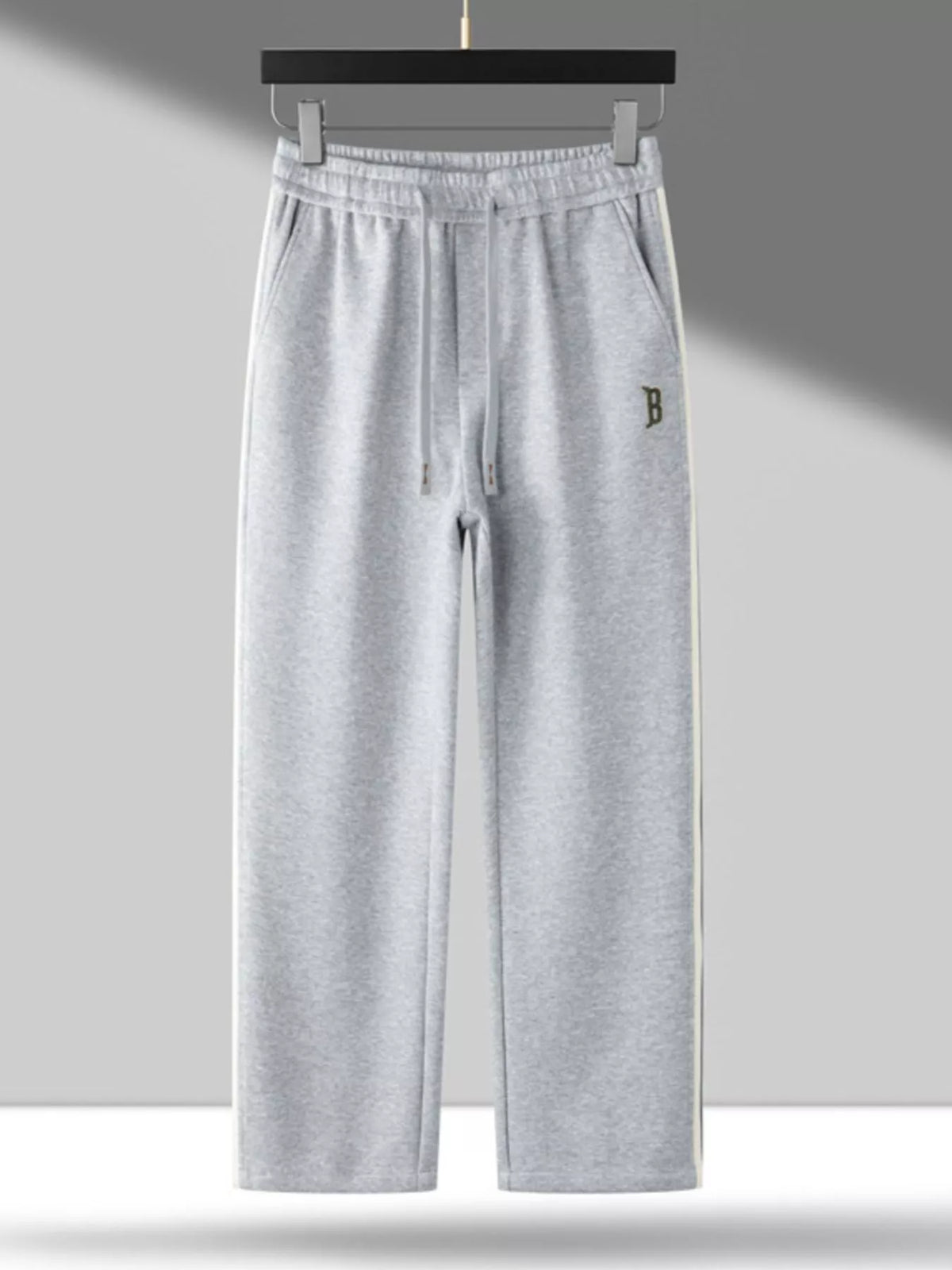 Men's Side Striped Casual Drawstring Pants, view 4