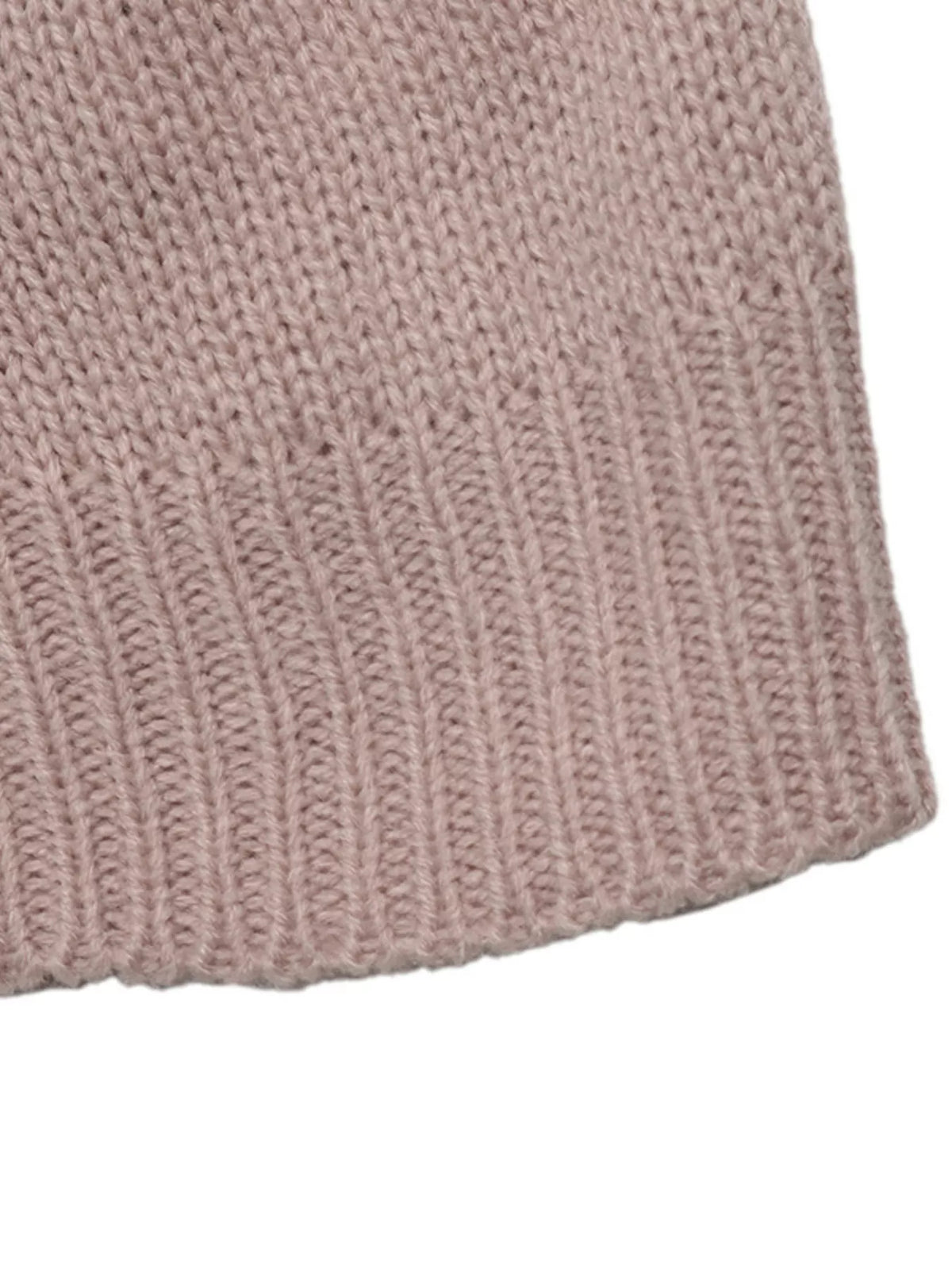 Openwork Mock Neck Sweater in Pink, view 7
