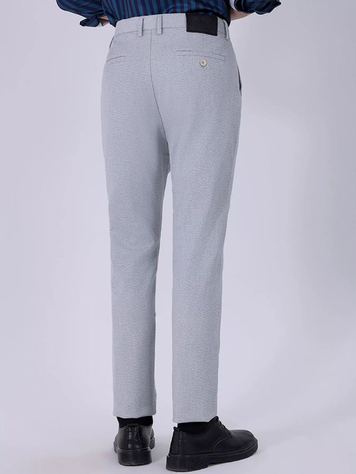 Men's Slim Fit Pants in Gray, view 3
