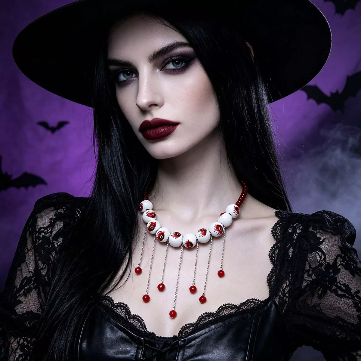Halloween Gothic Eyeball Necklace