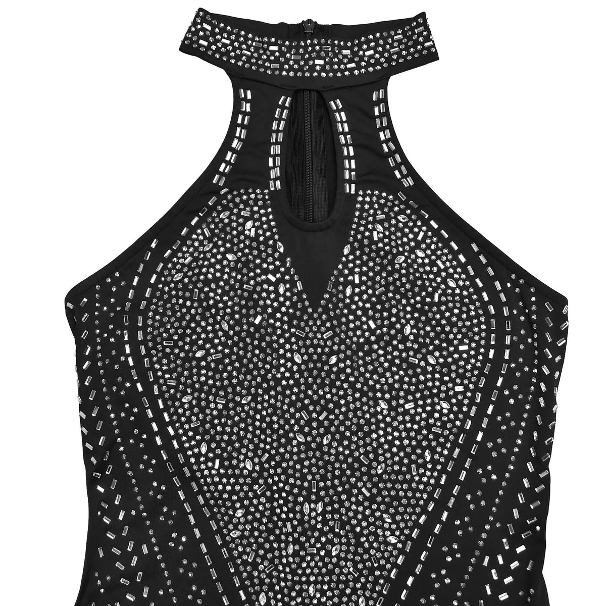 Sparkling Rhinestone Cutout Jumpsuit - Lilixa.store