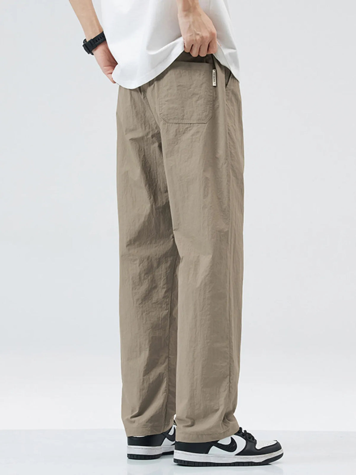 Men's Full Size Lightweight Wide Leg Casual Pants Plus Size, view 4