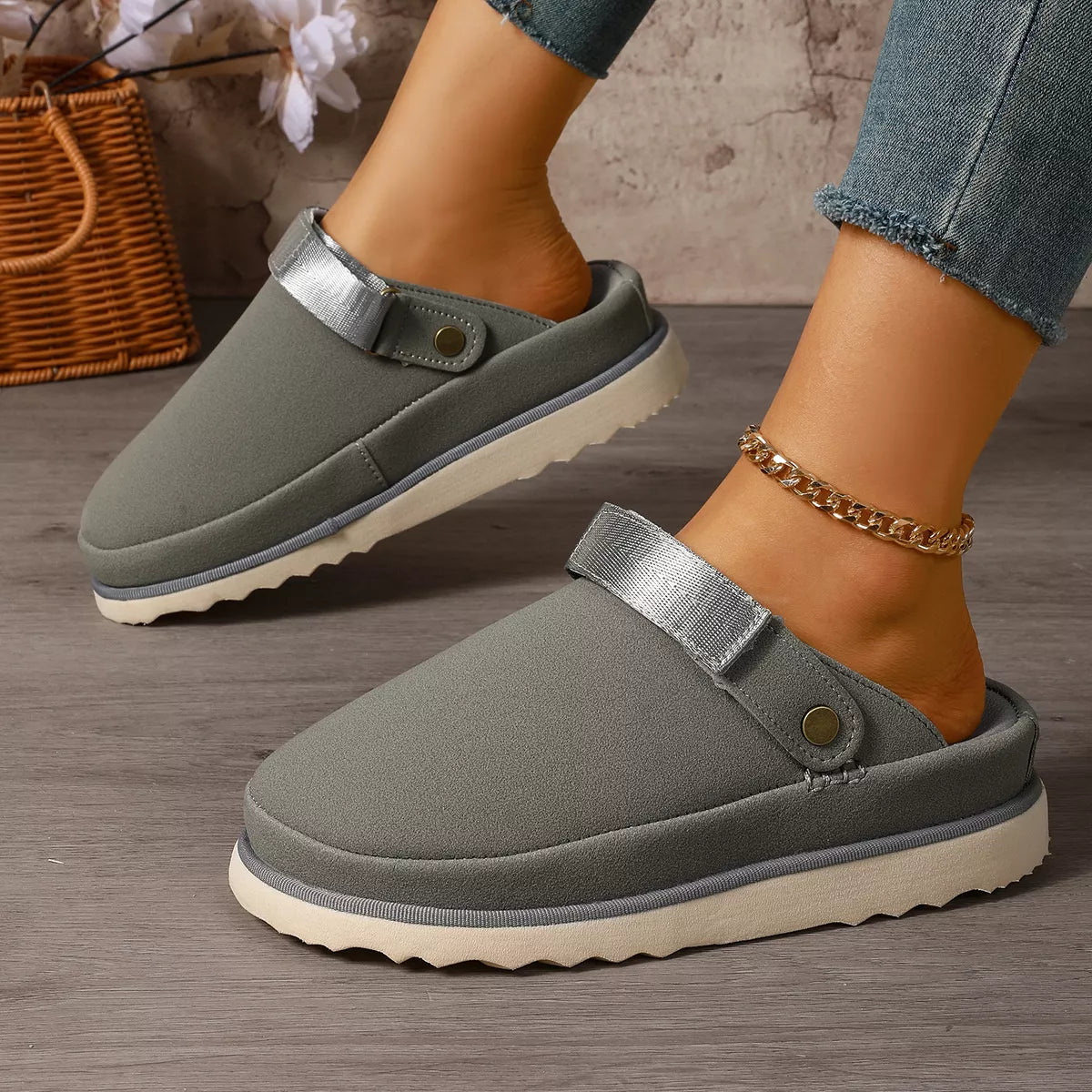 Round Toe Slip-Ons - Lilixa.store