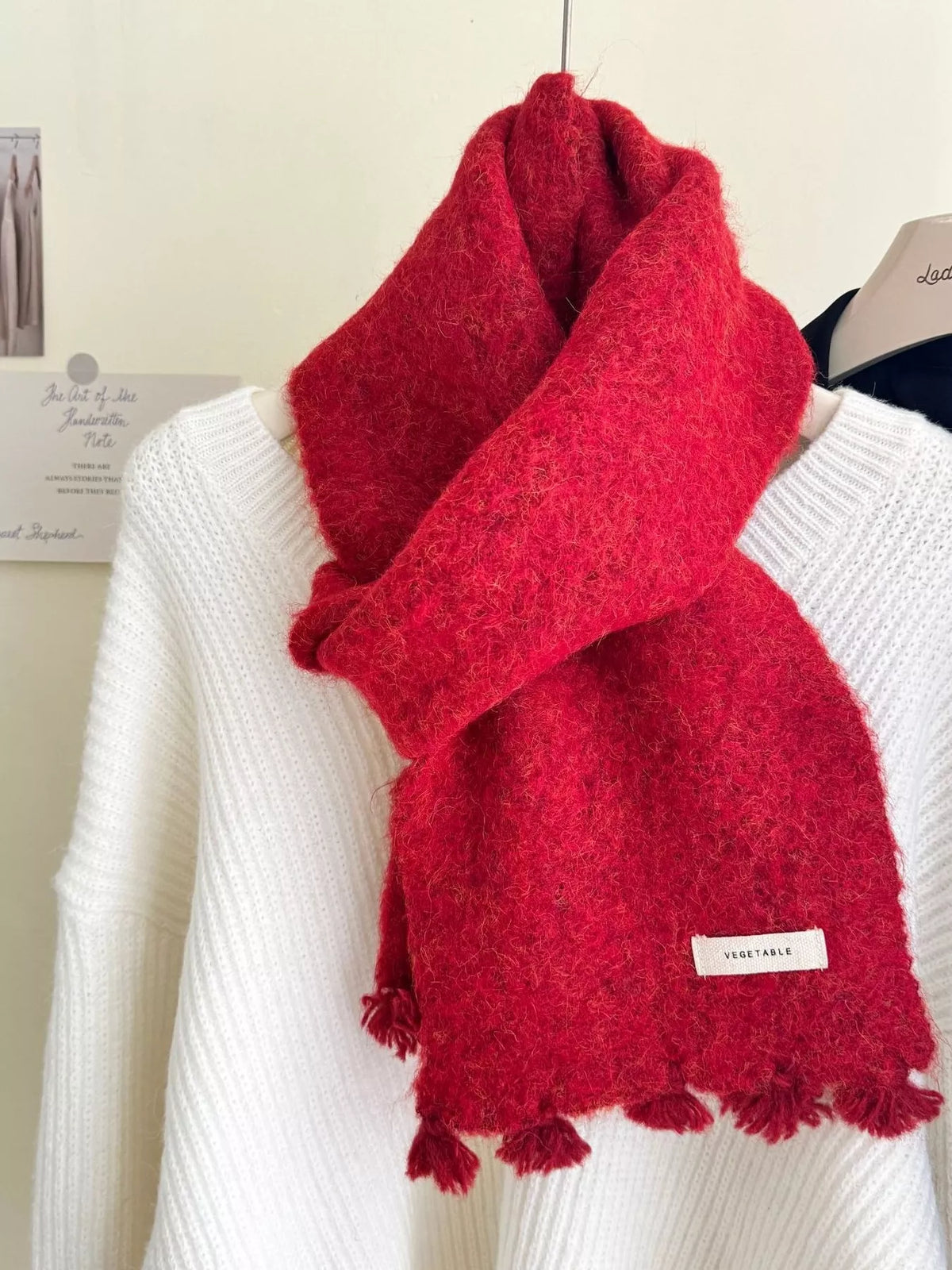 Tassel Knitted Scarf - Lilixa.store