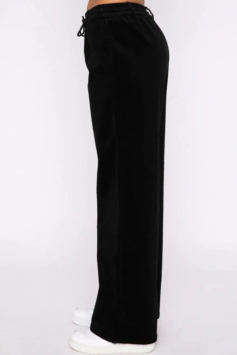 Drawstring Waist Wide Leg Active Pants - Lilixa.store