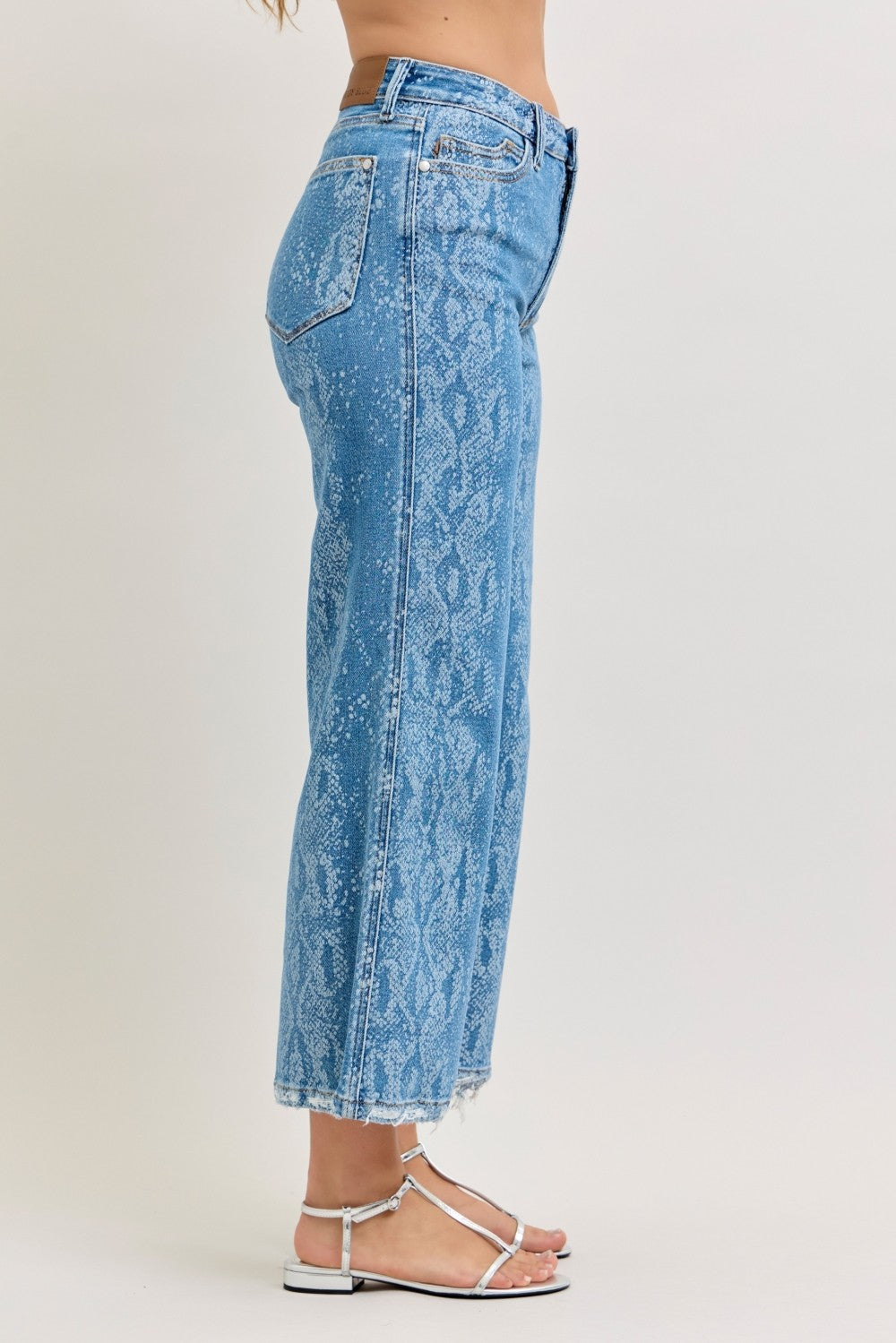 Judy Blue High Rise Ankle Wide Leg Jeans - Lilixa.store