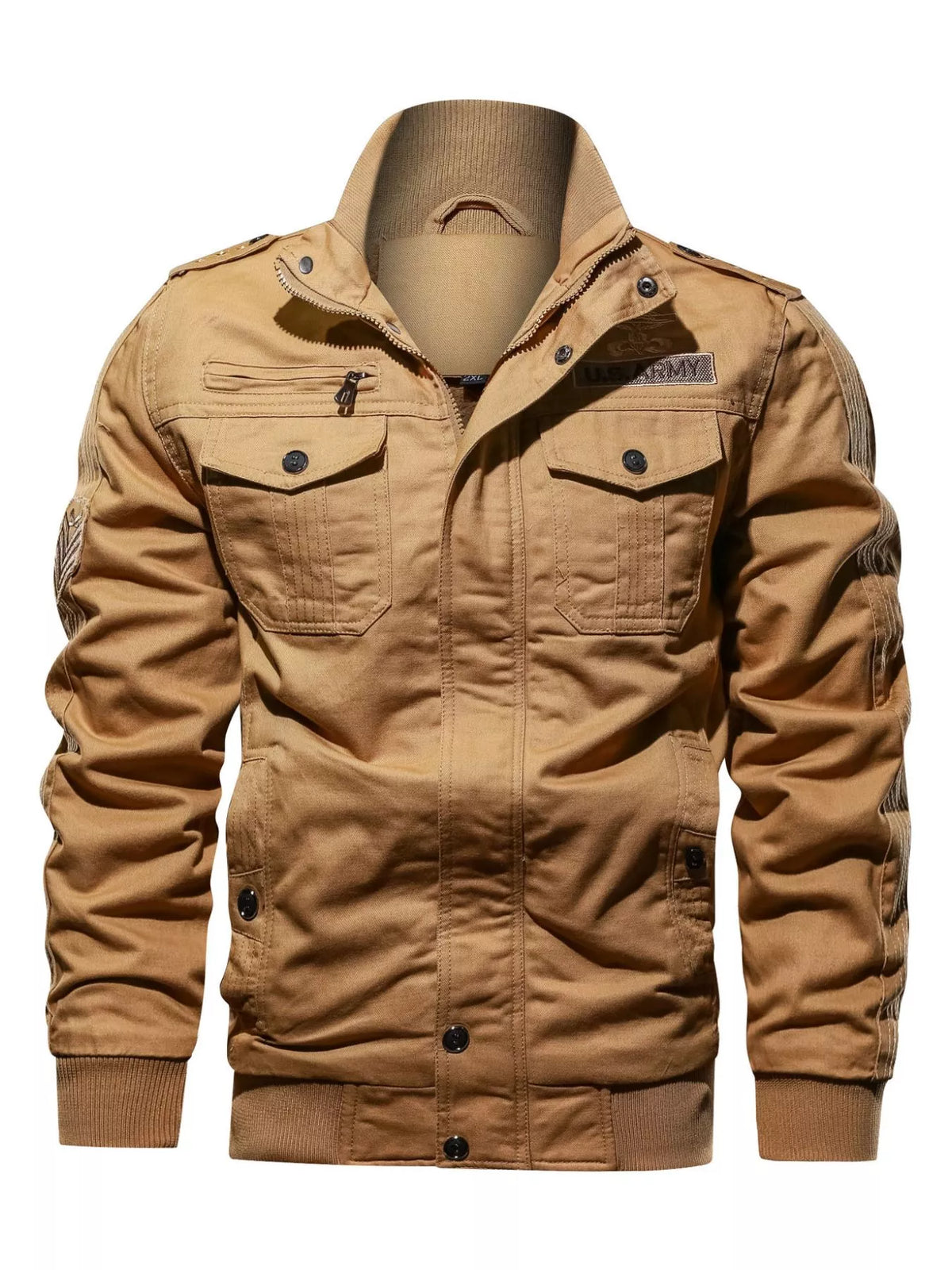 Men's Plus Size Zip Up Lightweight Bomber Jacket - Lilixa.store