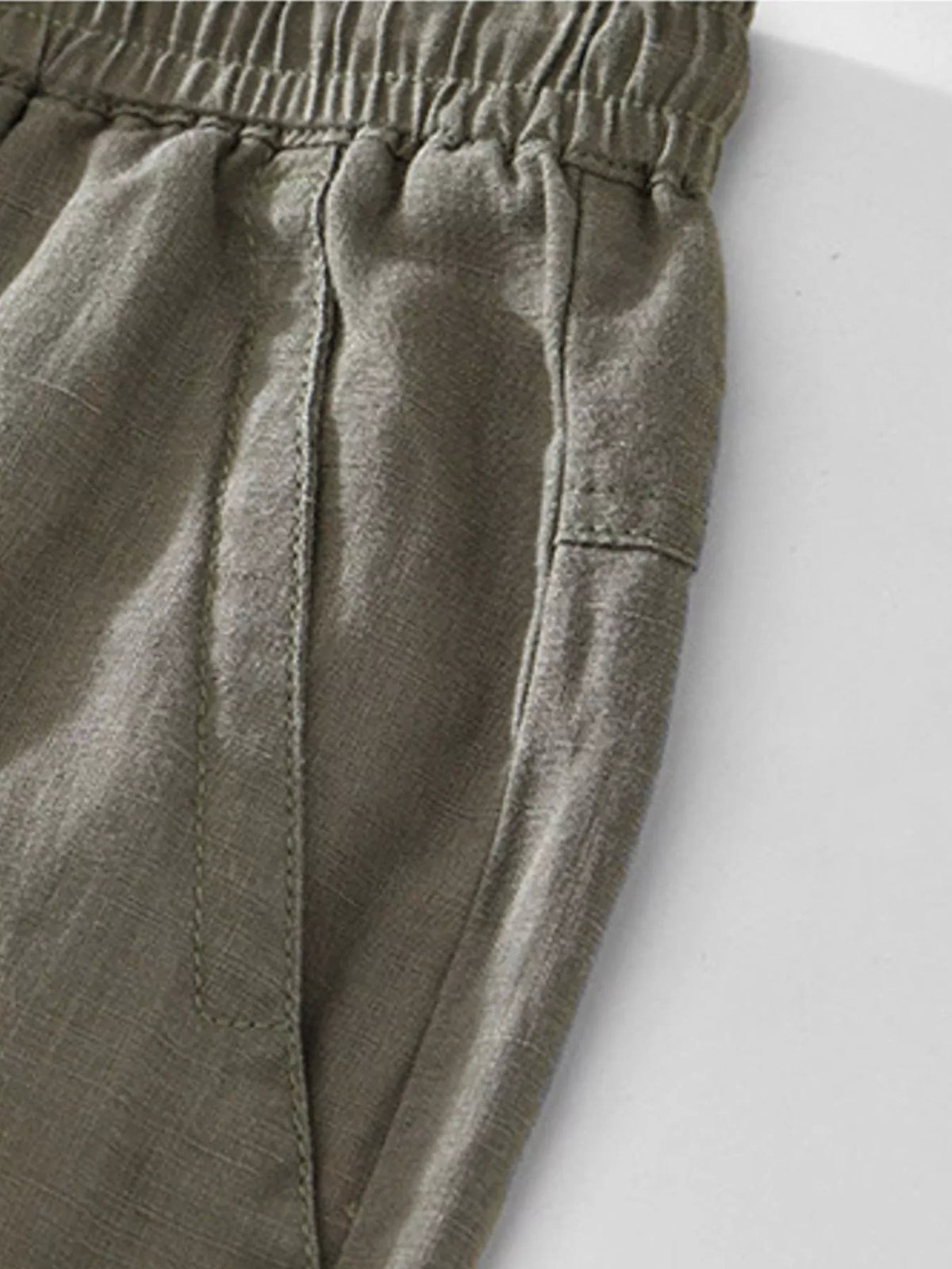 Men's Plus Size Casual Elastic Waist Drawstring Pants, view 3