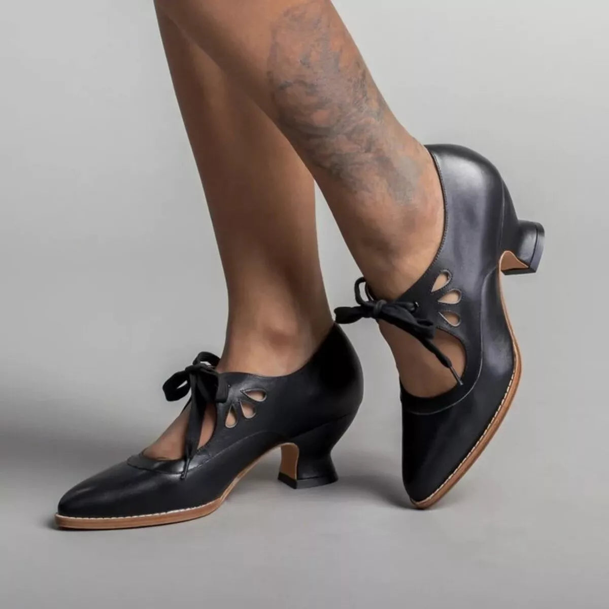 Point Toe Block Heel Shoes - Lilixa.store