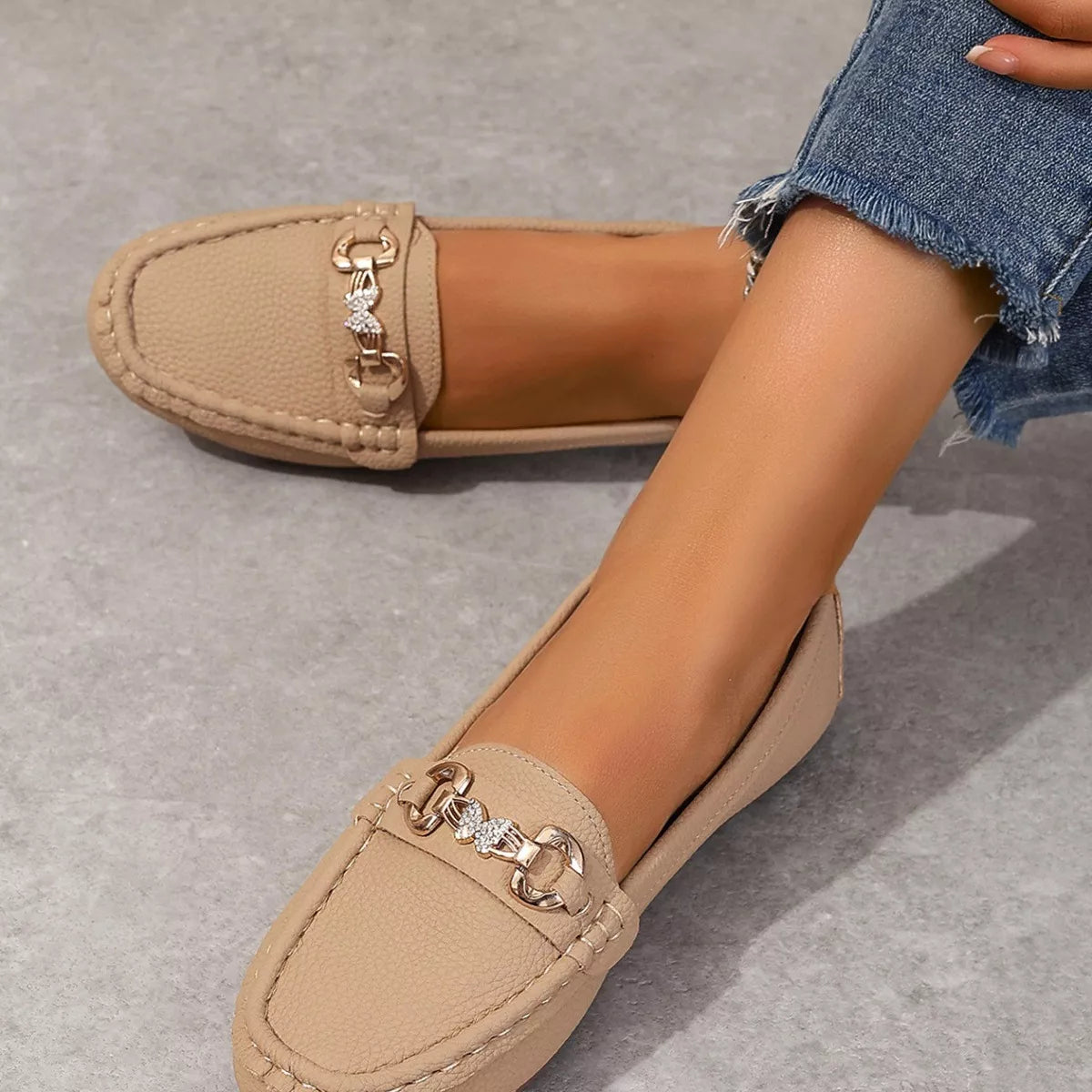 Round Toe Slip-Ons - Lilixa.store