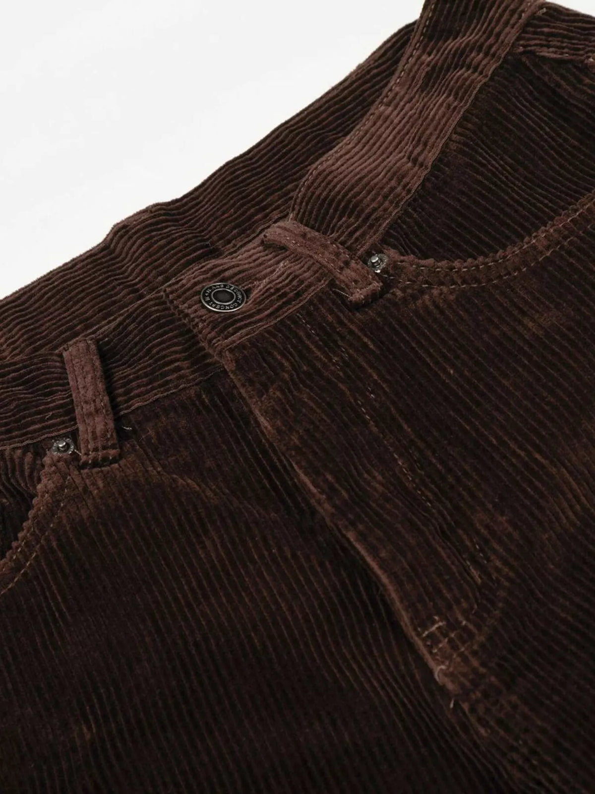 Men's Wide Leg Corduroy Pants in Brown, view 5