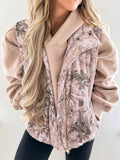 Lightweight Leaf Print Vest Coat - Lilixa.store
