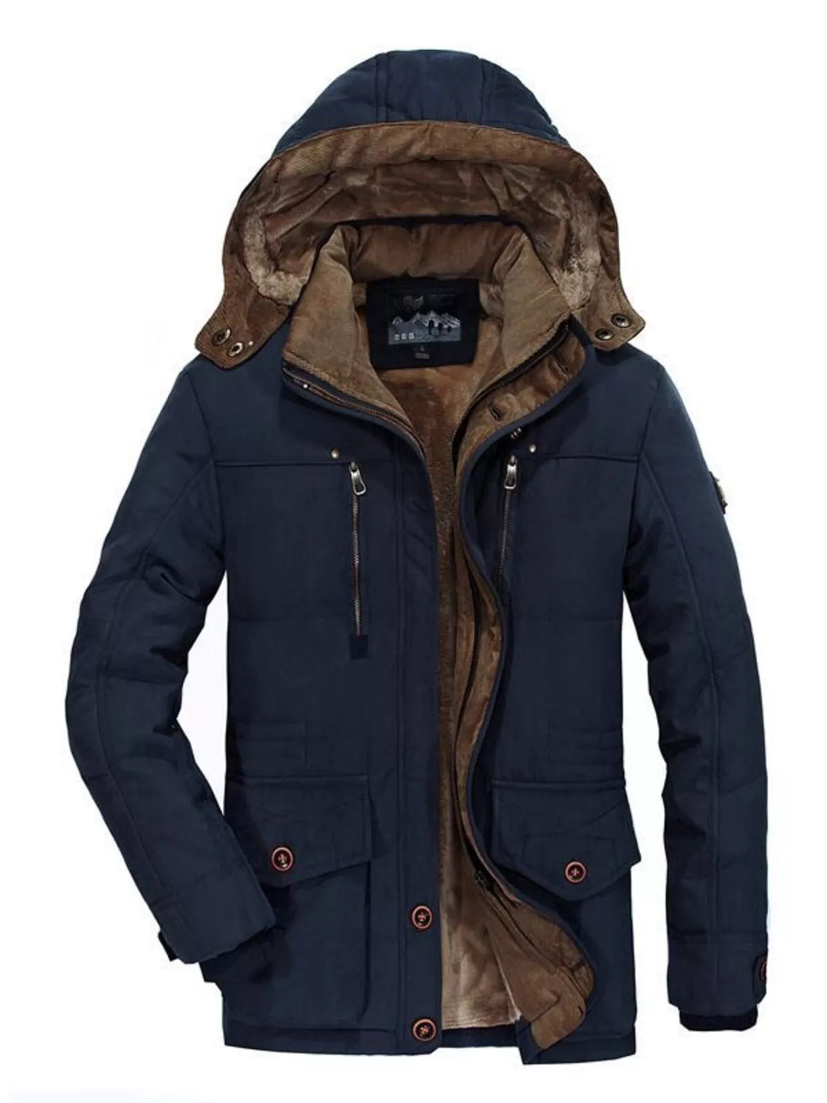 Men's Plus Size Winter Warm Hooded Parka Coat - Lilixa.store