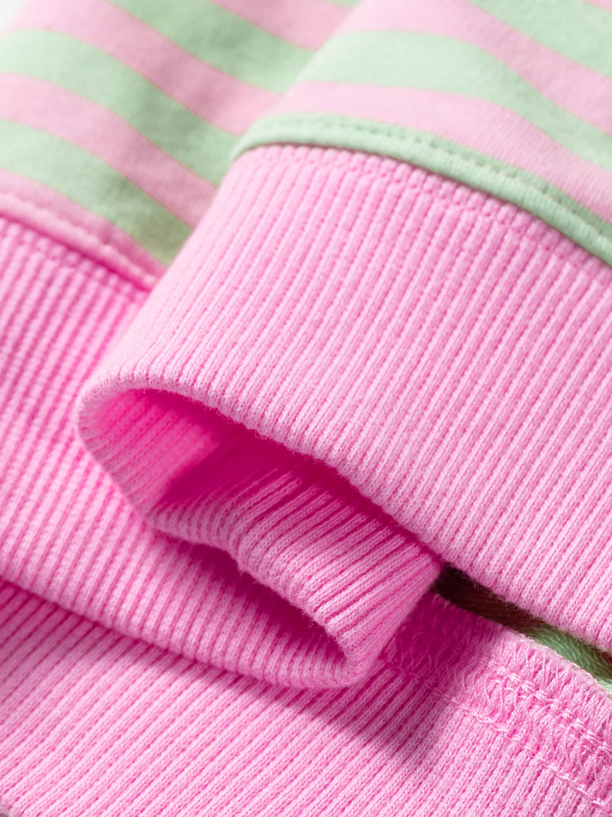 Striped Round Neck Long Sleeve Sweatshirt