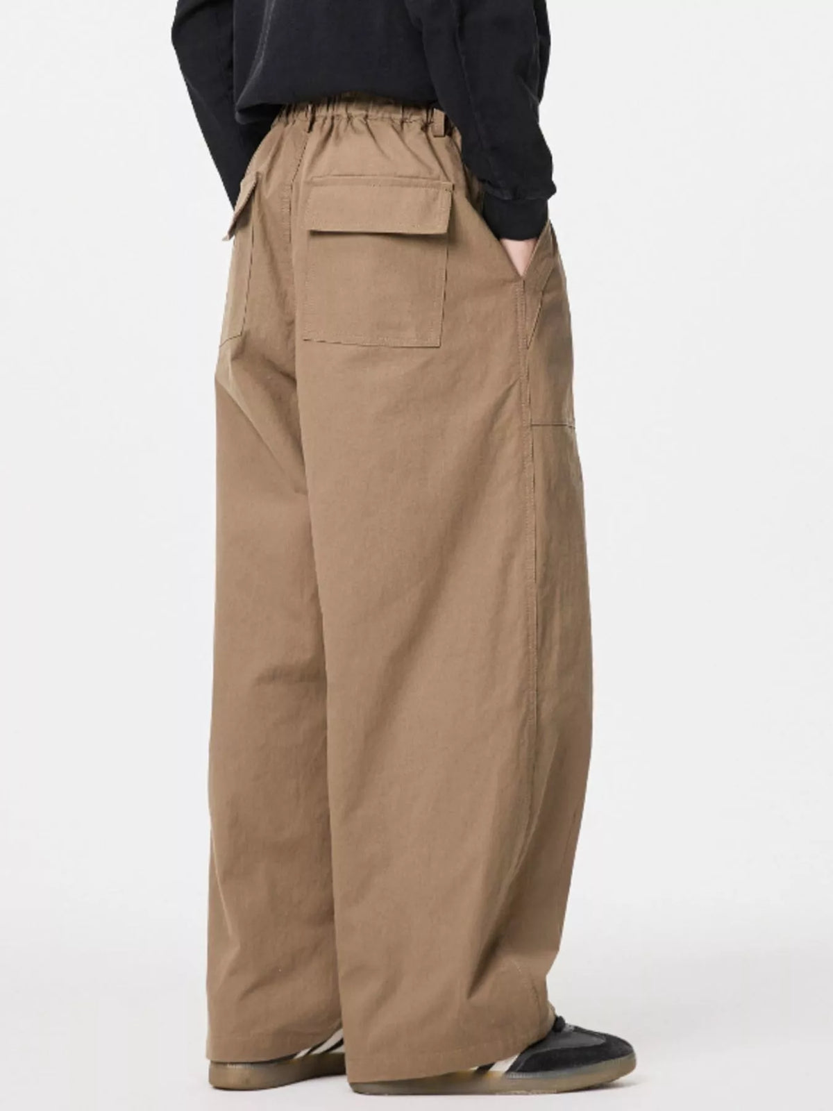 Men's Wide Leg Cargo Pants, view 4