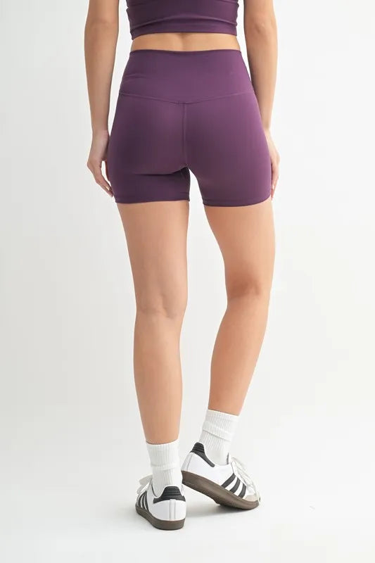 MONO B Venice Cloud Light Contour Biker Shorts - Lilixa.store