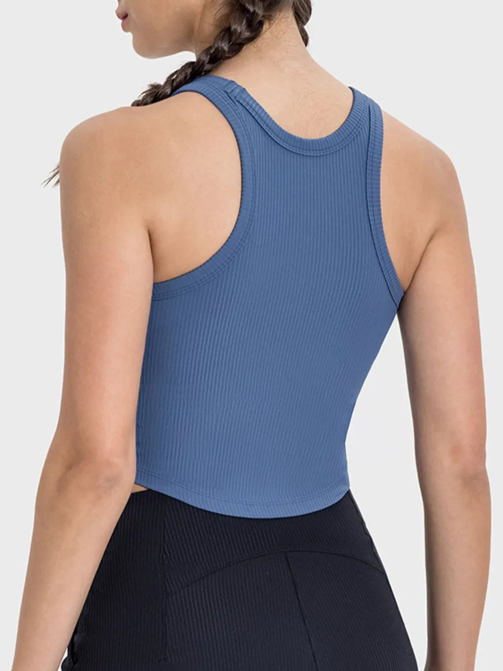 Millennia Round Neck Racerback Active Tank - Lilixa.store