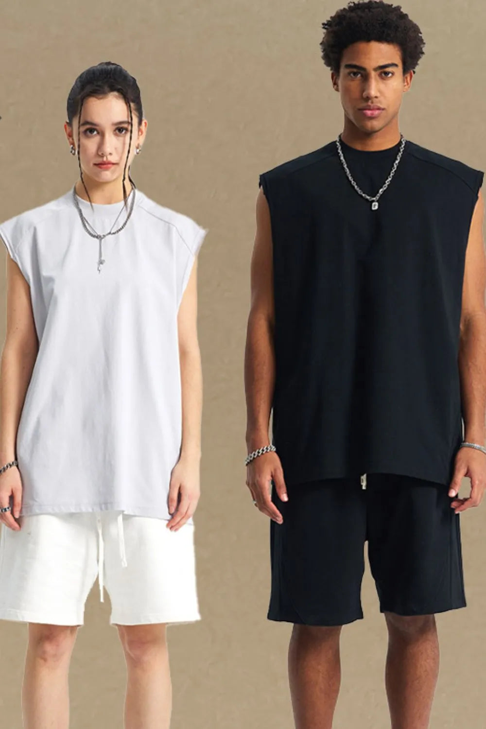 Men's Solid Color Round Neck Tank - Lilixa.store