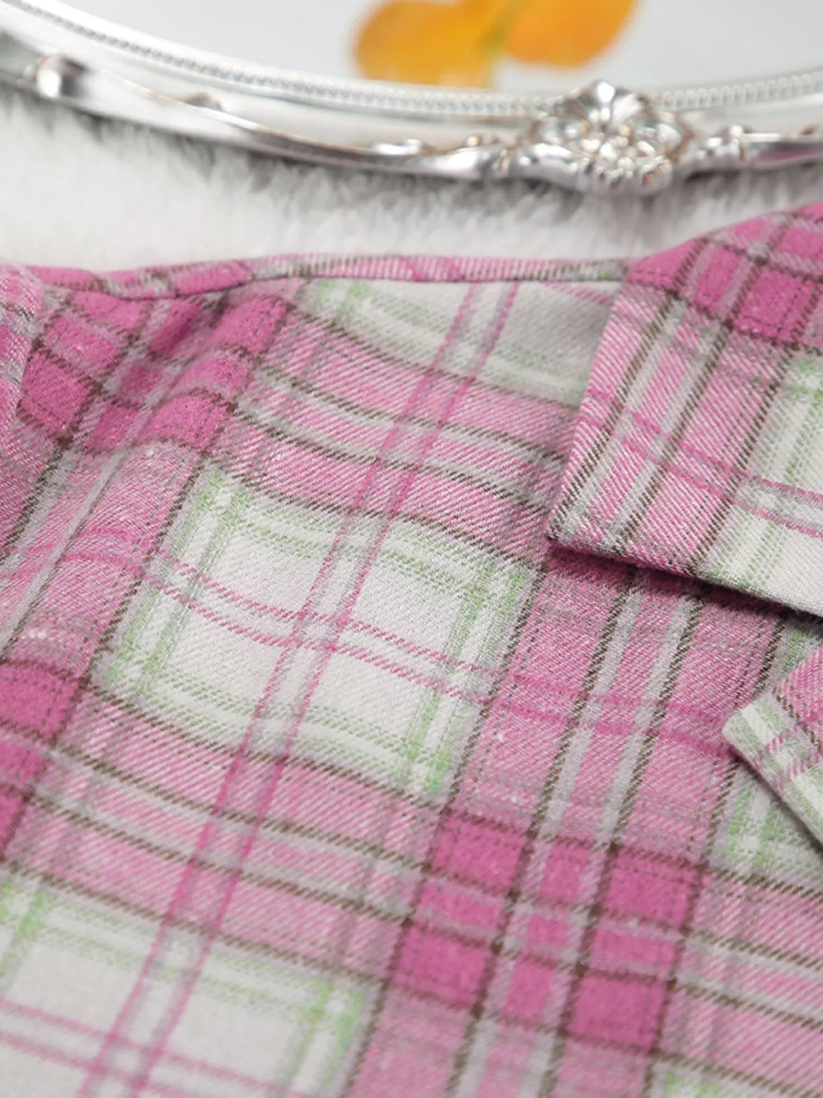 Plaid Long Sleeve Shirt and Pants Set - Lilixa.store