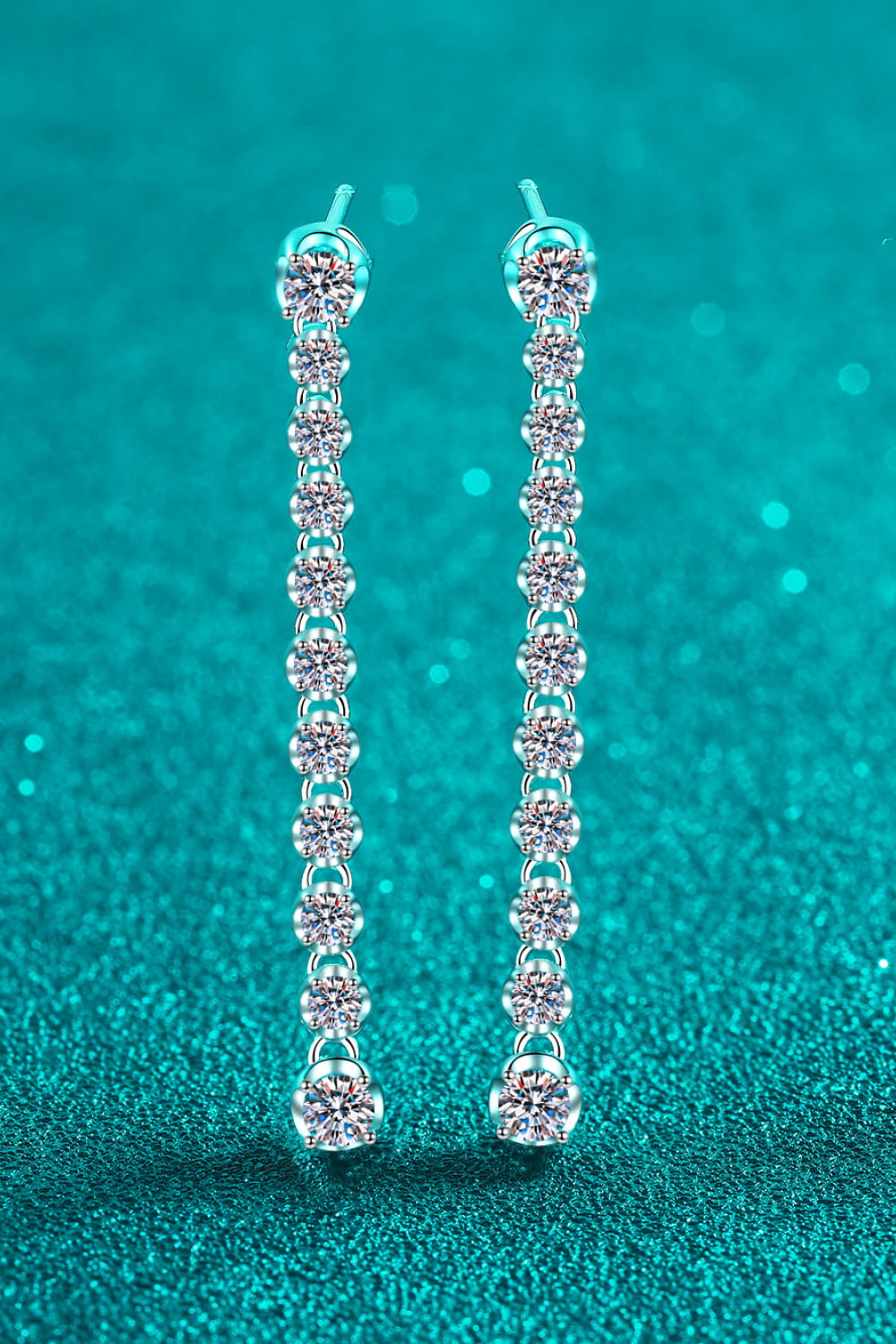 Adored 1.18 Carat Moissanite Long Earrings - Lilixa.store