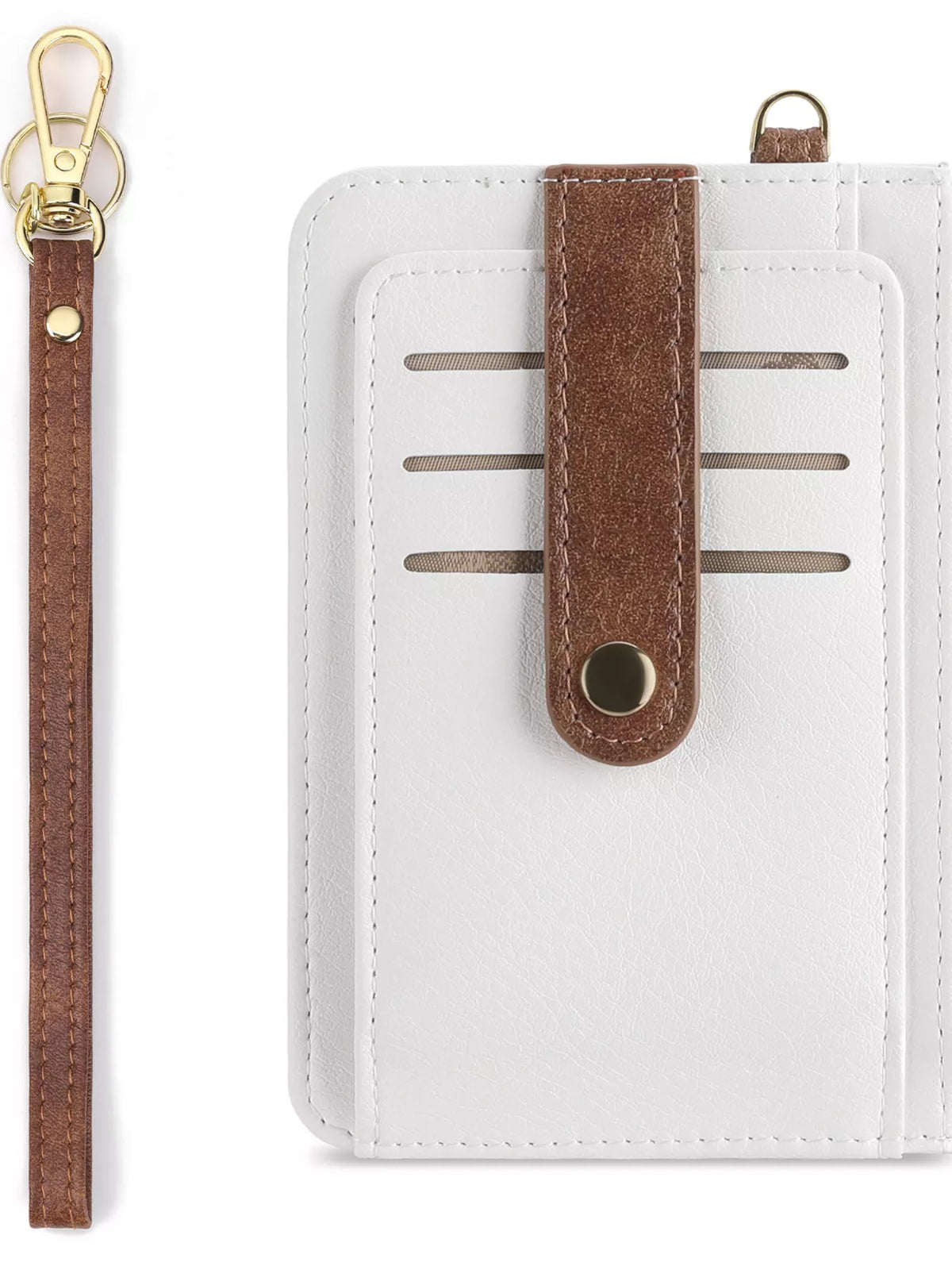 Zippered Leather Card Holder Wallet - Lilixa.store