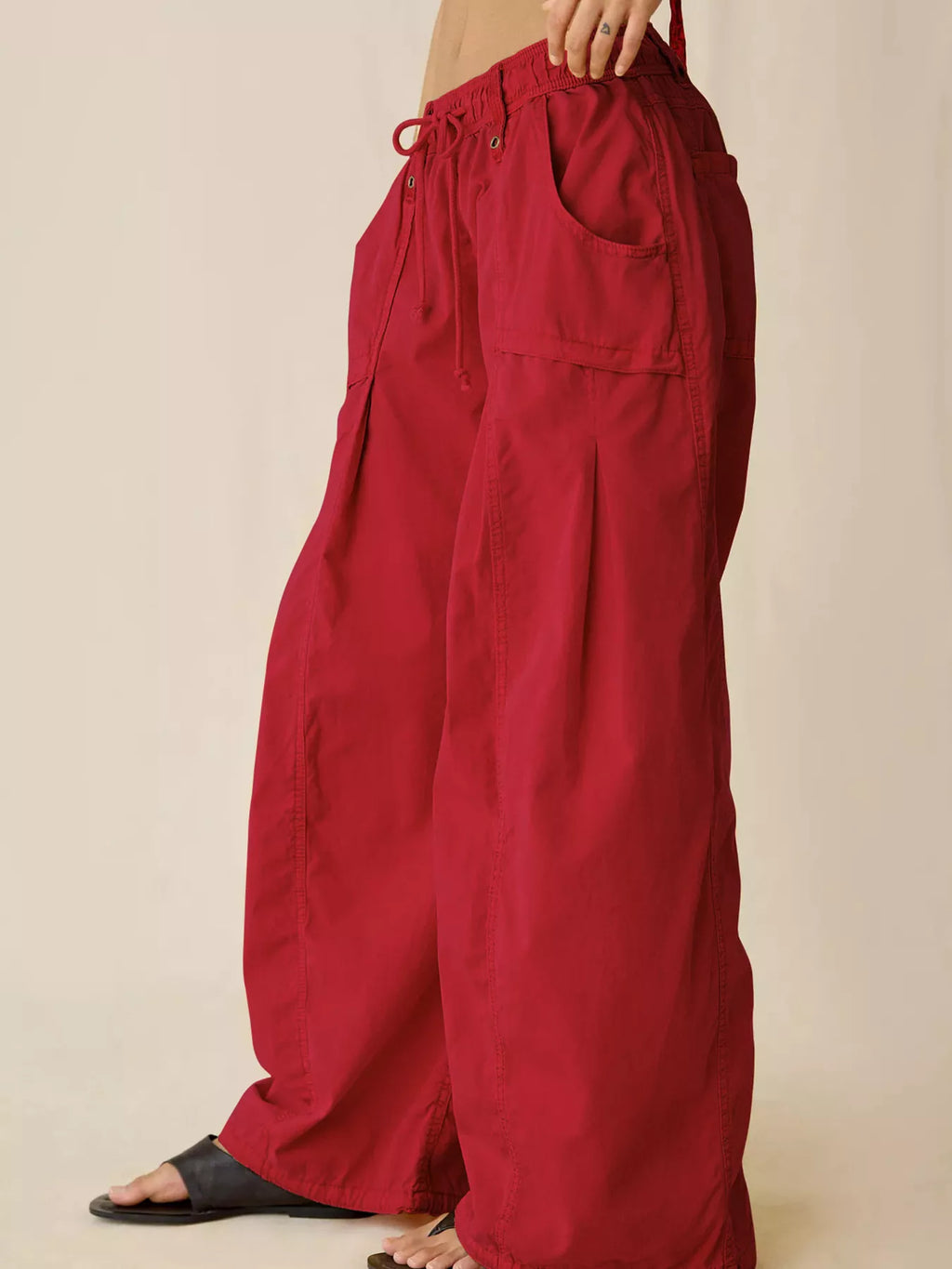 High-Waisted Cargo Wide-Leg Pants - Lilixa.store