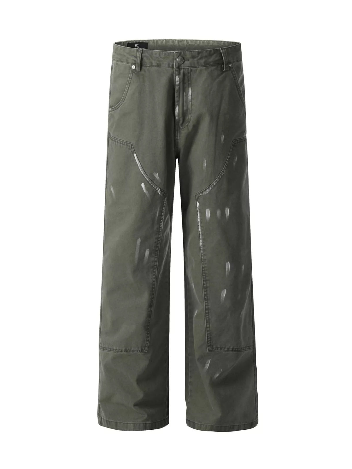 Men's Paint Splatter Wide-Leg Pants