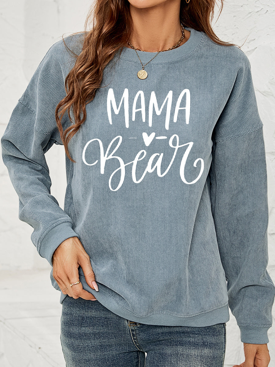MAMA Graphic Round Neck Sweatshirt - Lilixa.store