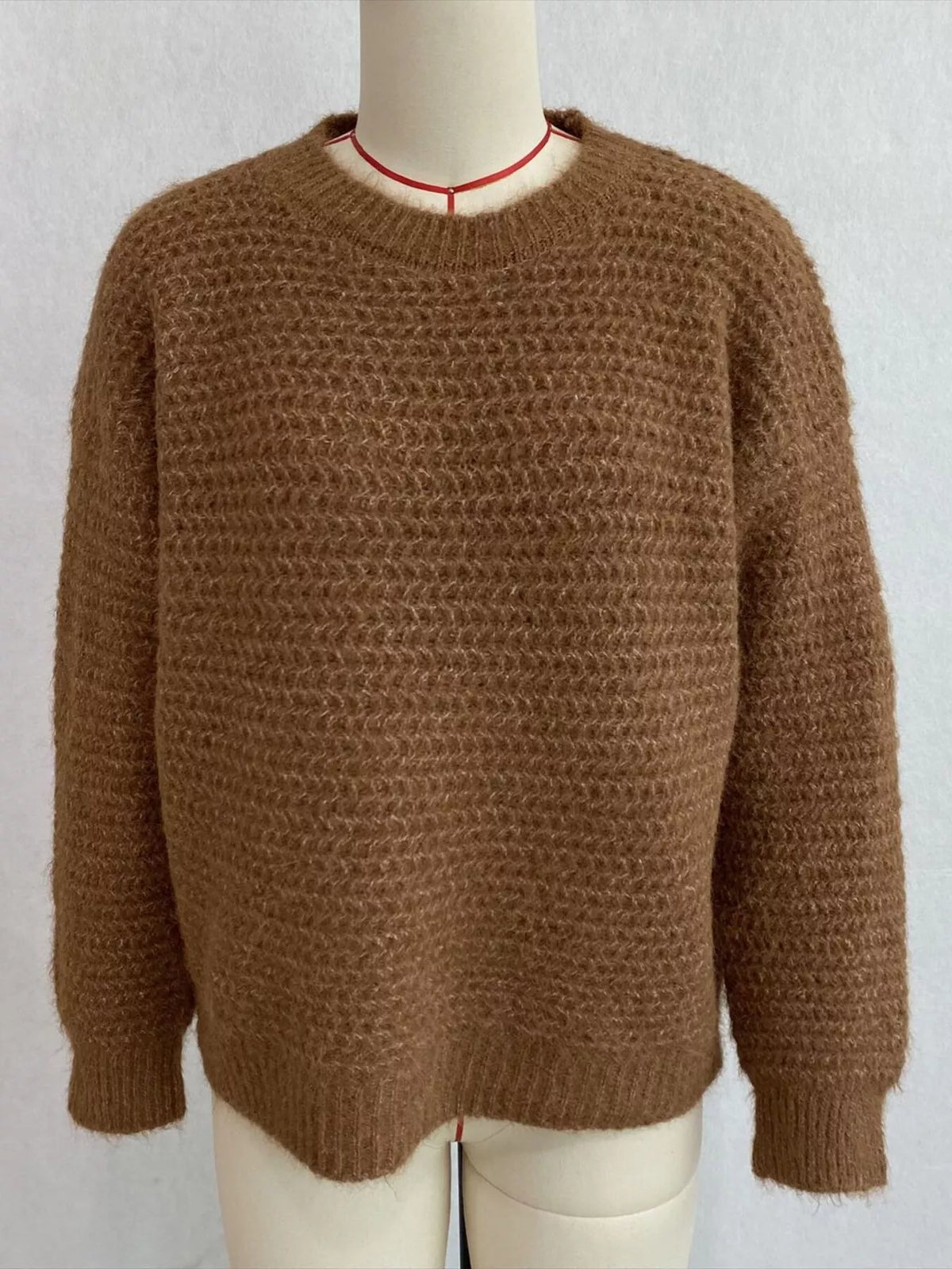 Round Neck Drop Shoulder Sweater, view 24