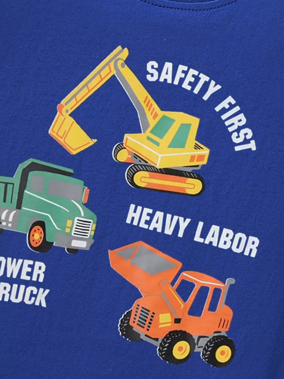 Children's Construction Truck Graphic T-Shirt - Lilixa.store