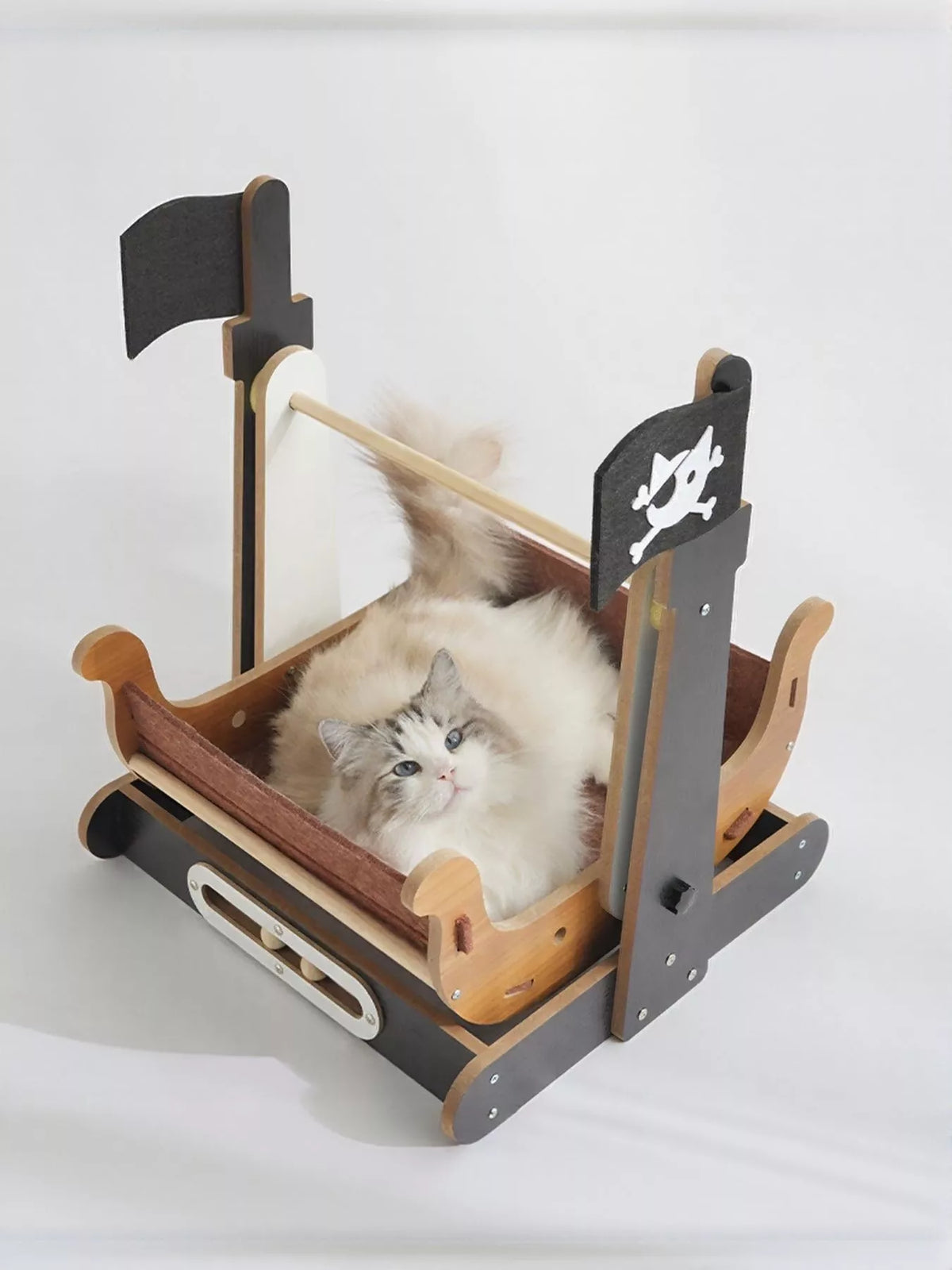 Pirate Ship Style Cat House - Lilixa.store