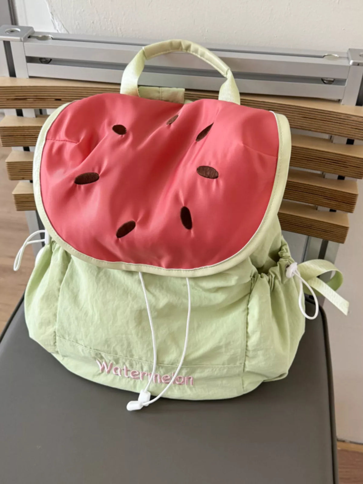 Watermelon Slice Drawstring Backpack Bag - Lilixa.store