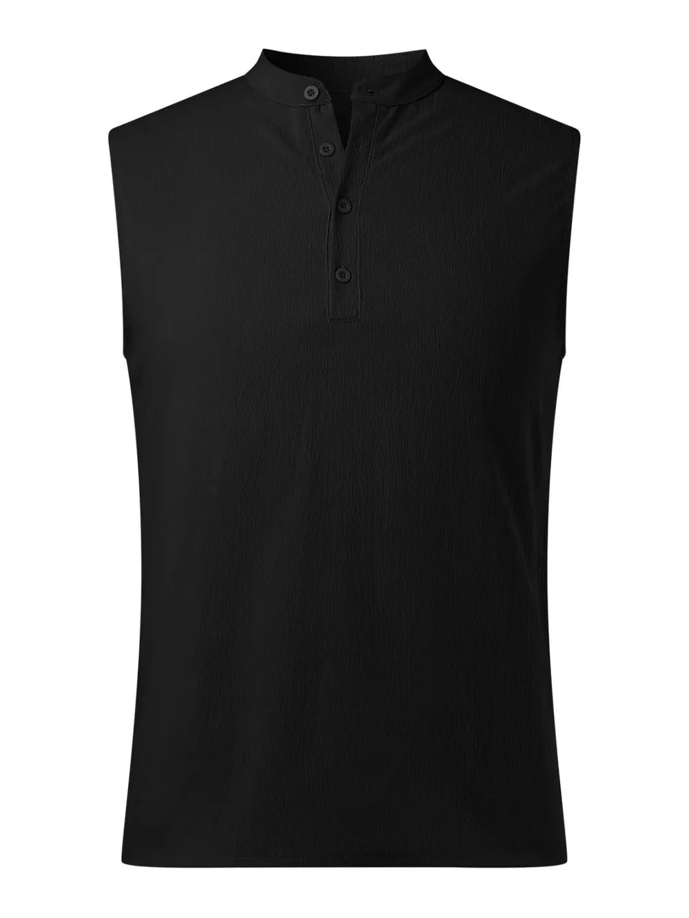 Men's Full Size Button Detail Tank Plus Size - Lilixa.store