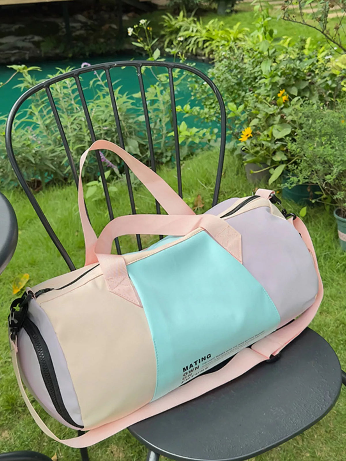 Color Block Duffle Bag - Lilixa.store