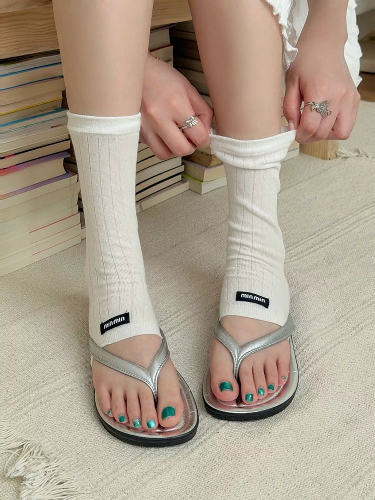Breathable Knit Stirrup Socks - Lilixa.store