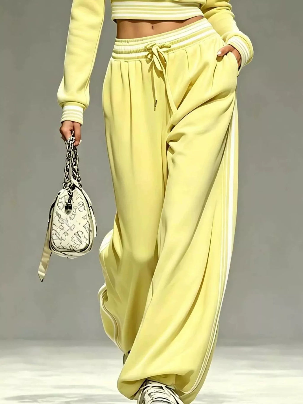 Full Size Half Zip Cropped Top and Pants Set Plus Size - Lilixa.store
