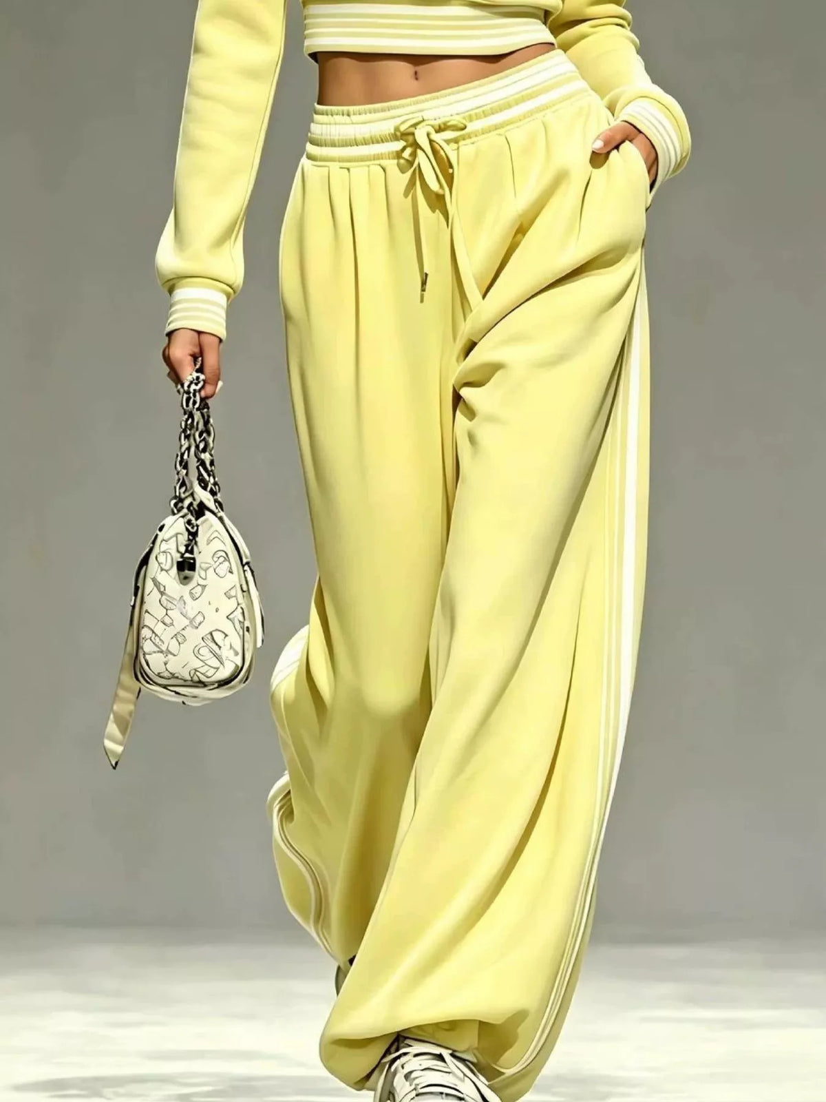 Full Size Half Zip Cropped Top and Pants Set Plus Size - Lilixa.store