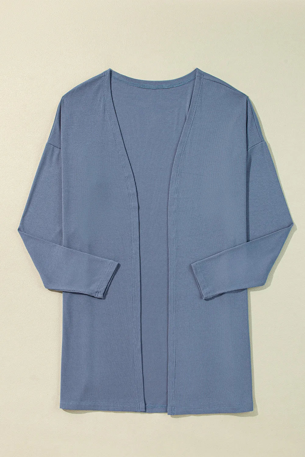 Slit Open Front Long Sleeve Cover Up - Lilixa.store