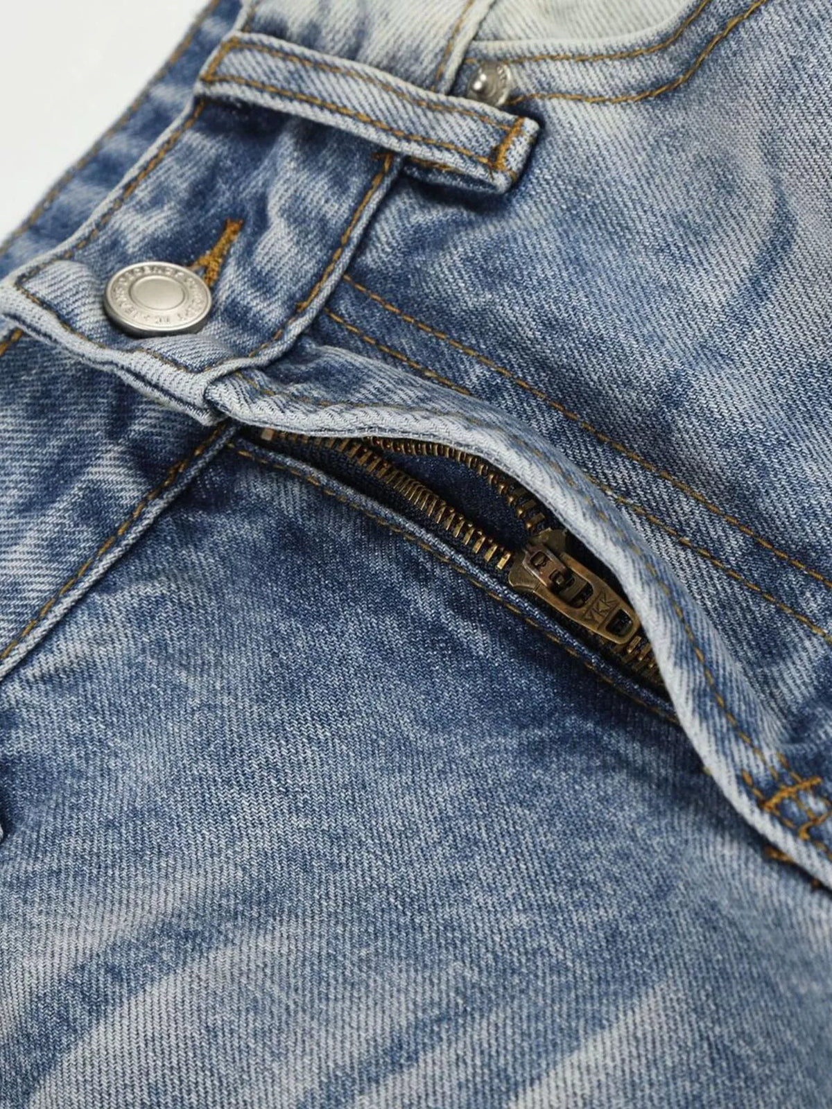 Men's Washed Wide Leg Jeans - Lilixa.store