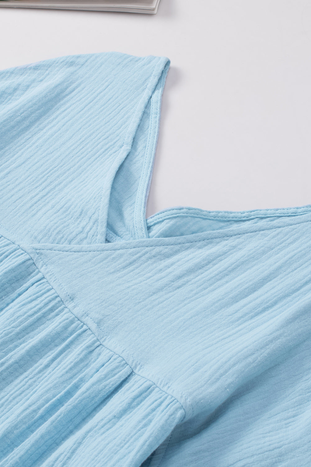 Dropped Shoulder V-Neck Blouse, view 23