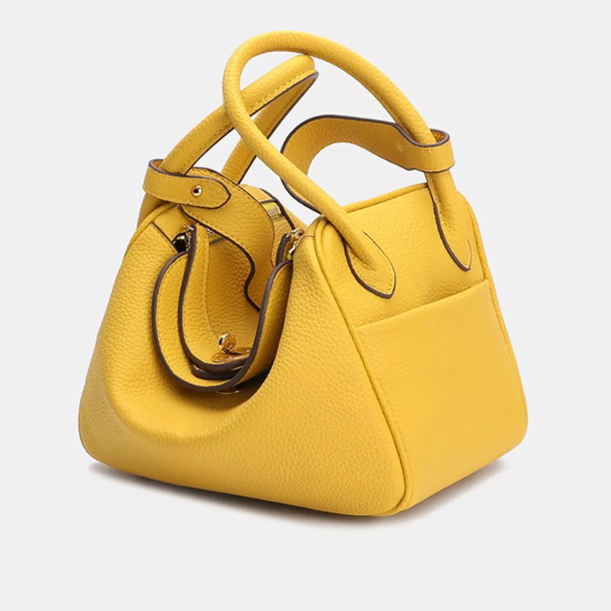 Textured PU Leather Handbag