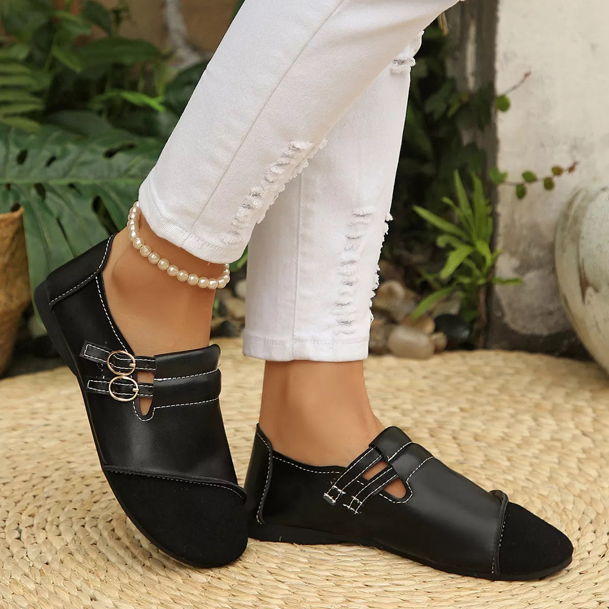 Round Toe Slip-Ons - Lilixa.store