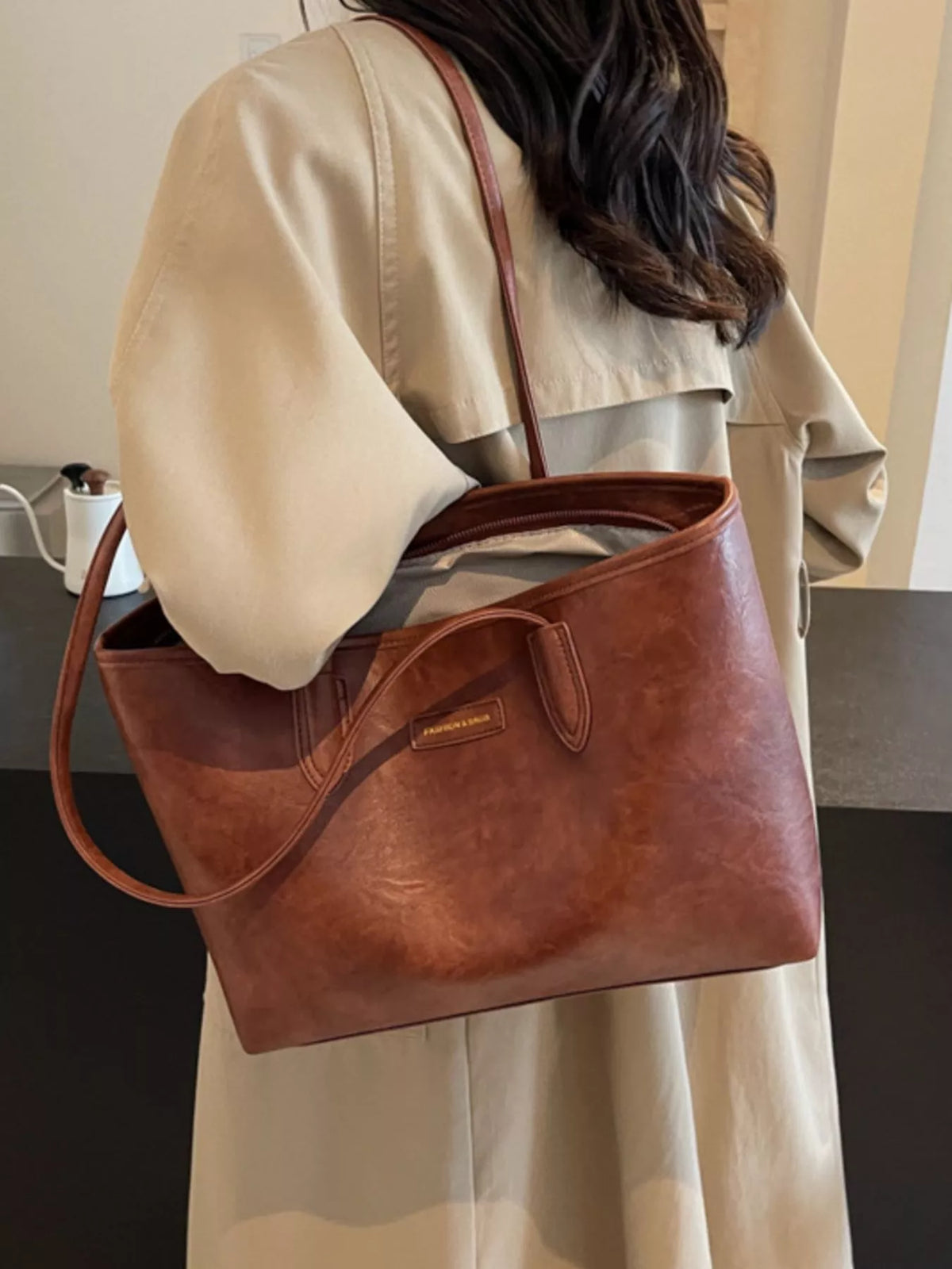 PU Leather Tote Bag