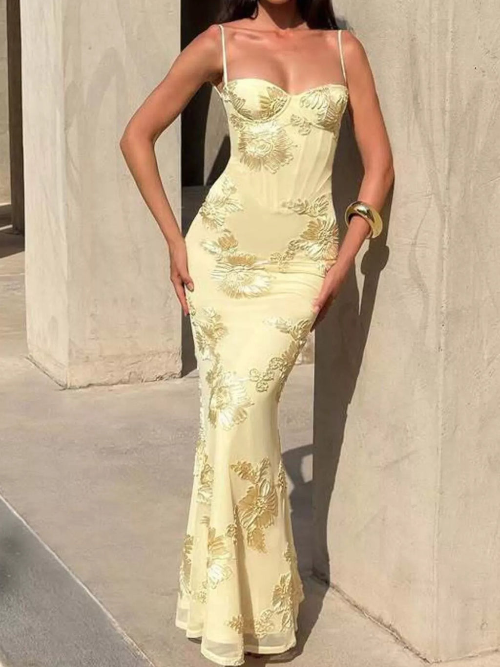 Sweetheart Neck Spaghetti Strap Maxi Dress - Lilixa.store