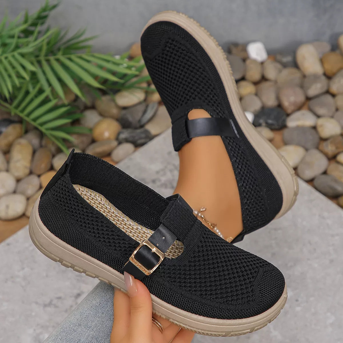 Round Toe Platform Slip-Ons, view 3