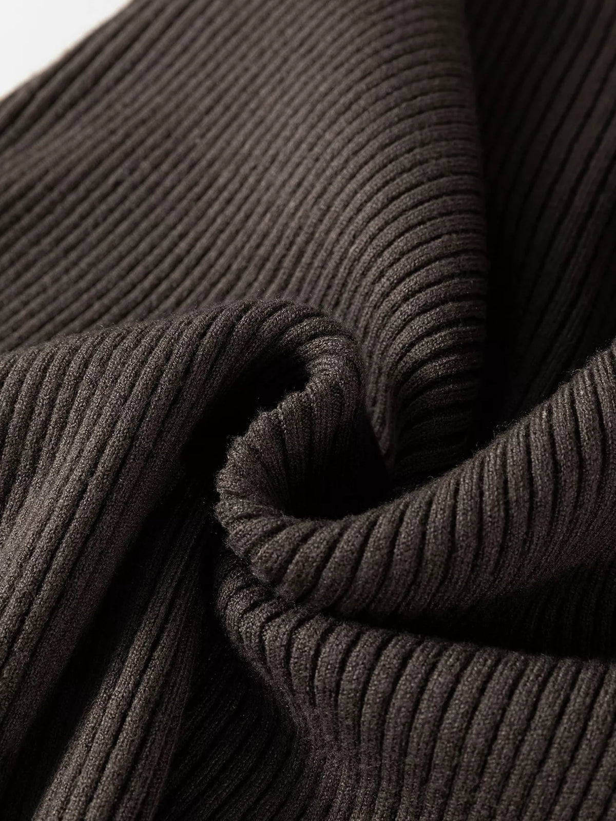Ribbed Knit High Neck Sleeveless Waist Slim Fit Sweater Vest