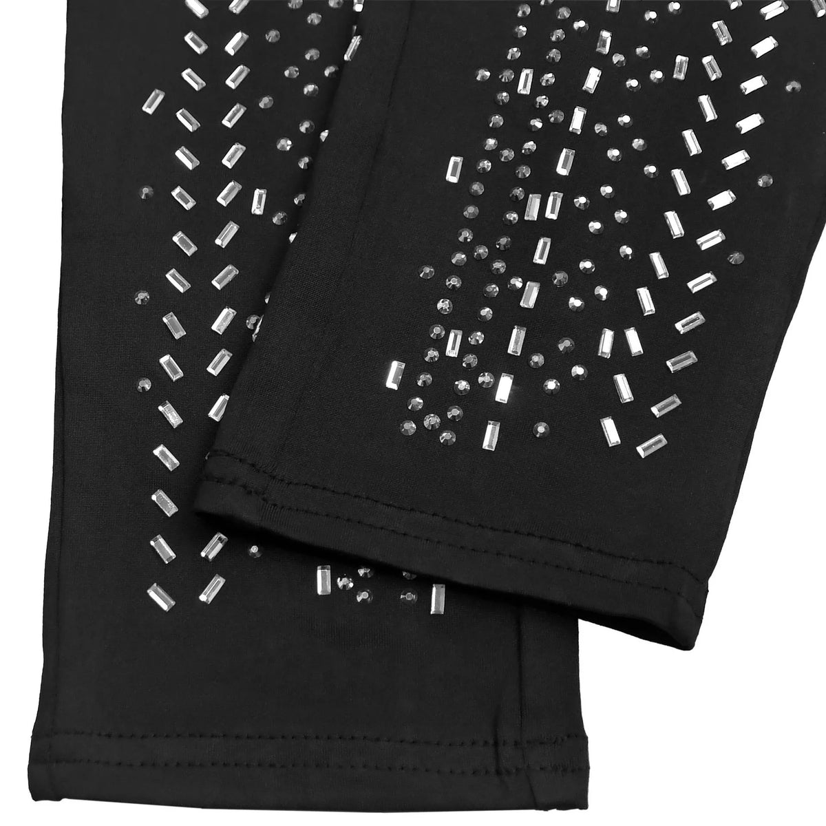 Sparkling Rhinestone Cutout Jumpsuit - Lilixa.store