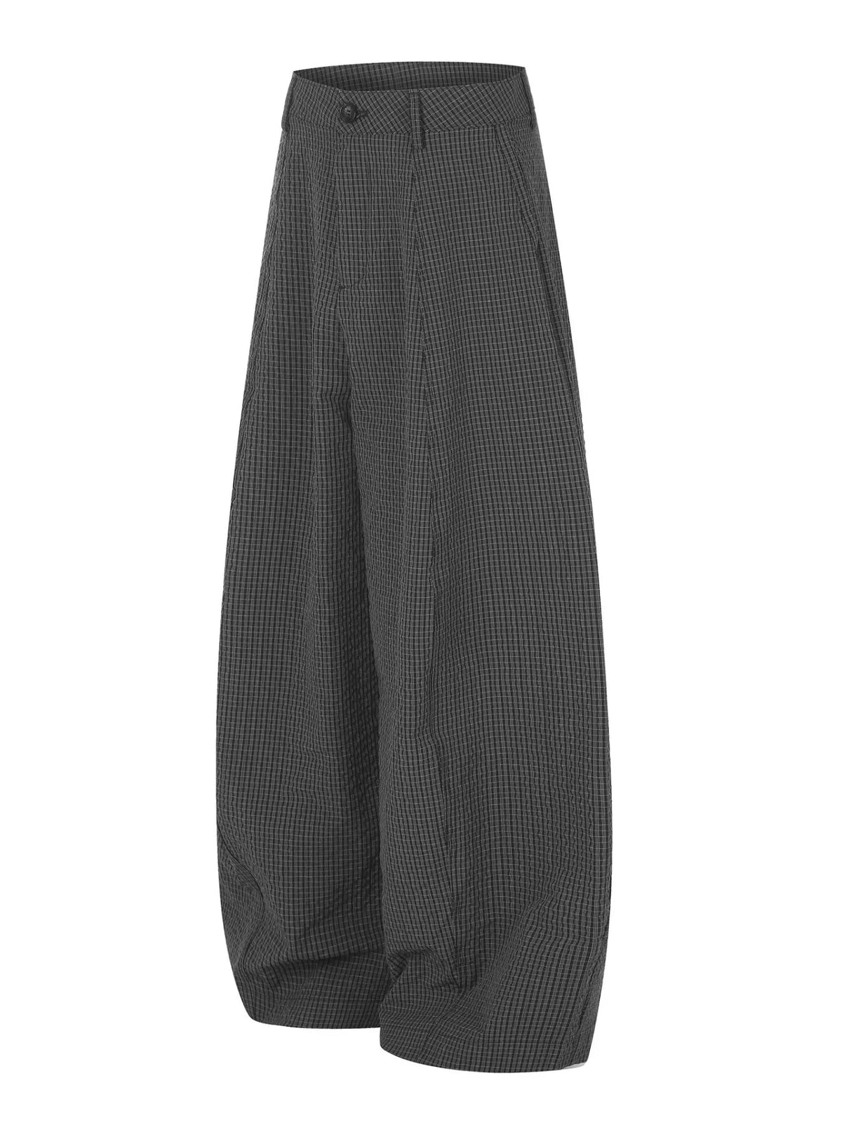 Men's Wide Leg Plaid Pants