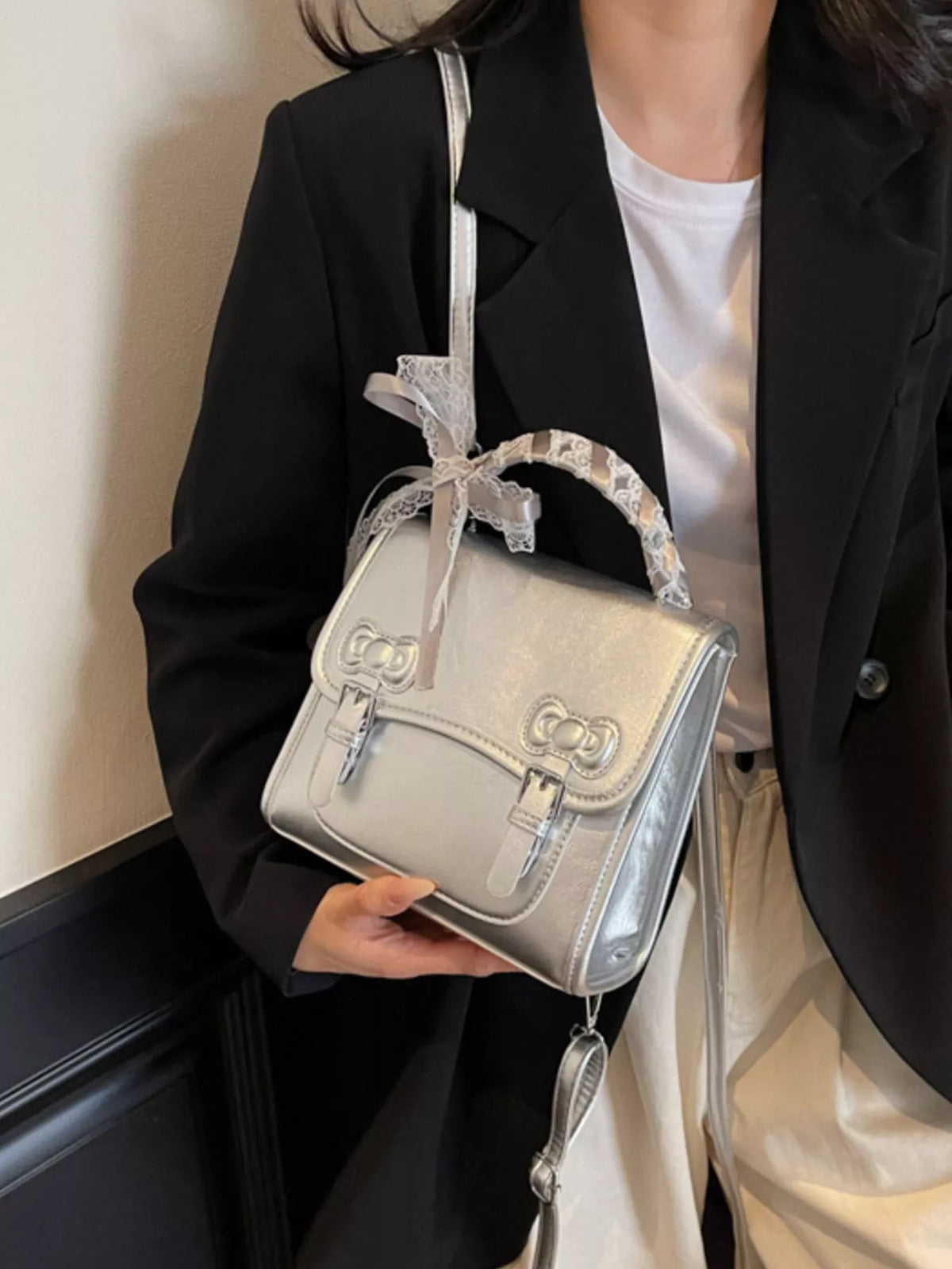 PU Leather Backpack Bag